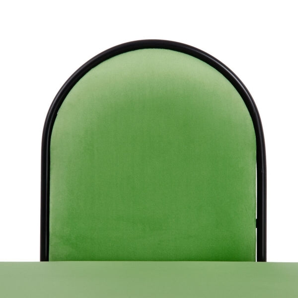 Banquet 110 x 40 x 68 cm Synthetic Fabric Metal Green