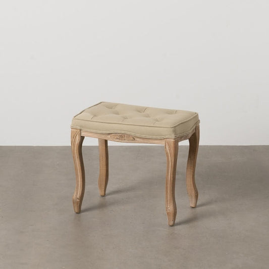 Banc Beige Bois d'hévéa 50 x 47 x 36 cm