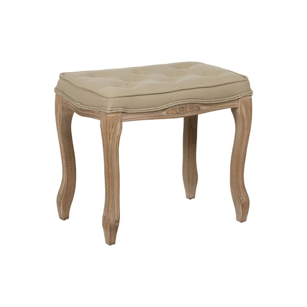 Banco Madera de caucho beige 50 x 47 x 36 cm