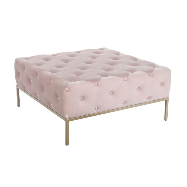 Banco DKD Home Decor Ouro Rosa* Metal 100 x 100 x 45 cm