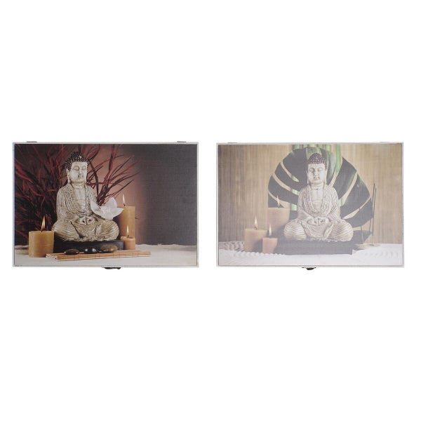 DKD Home Decor Buda Counter Covers MDF Wood 2 Units 46.5 x 6 x 31.5 cm