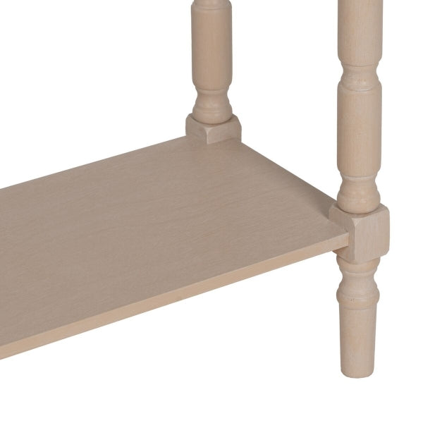 Console White pine wood MDF wood 90 x 30 x 81 cm