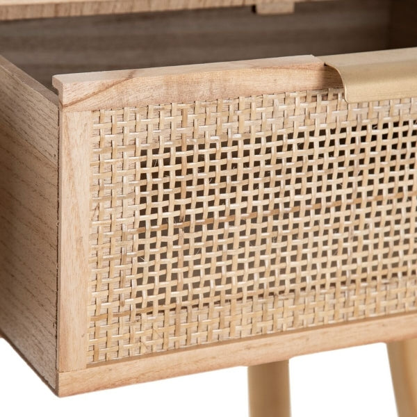 Console HONEY Bois de paulownia naturel Bois MDF 80 x 40 x 78 cm