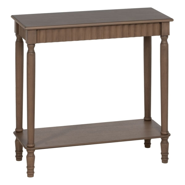 Console Brown pine wood MDF wood 71 x 30 x 71 cm