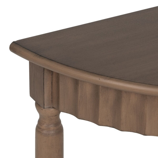 Console Brown pine wood MDF wood 71 x 30 x 71 cm