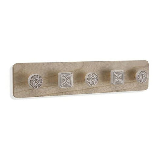 Percha de pared de madera MDF (4,5 x 10 x 48 cm)