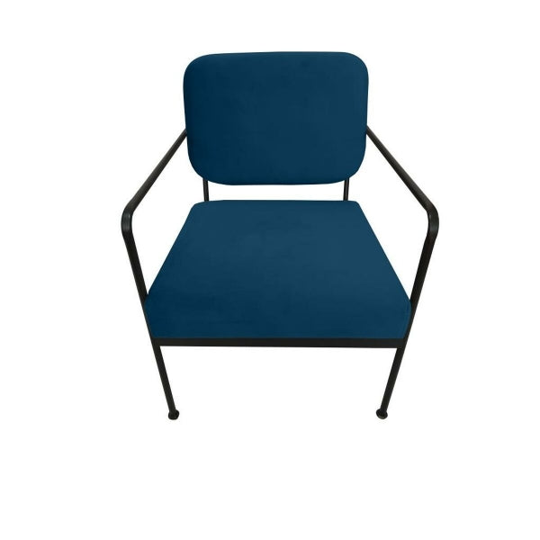 Sillón DKD Home Decor Azul Metal 62 x 76 x 76 cm 55,5 x 72 x 71 cm