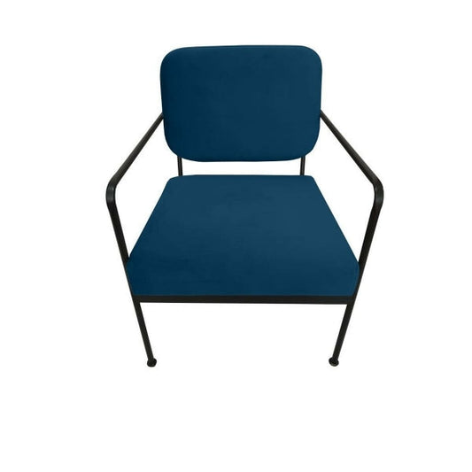 Sillón DKD Home Decor Azul Metal 62 x 76 x 76 cm 55,5 x 72 x 71 cm