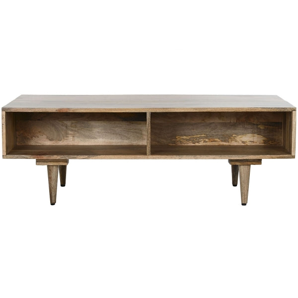 Table basse Home ESPRIT Blanc Bois de manguier 115 x 60 x 40 cm