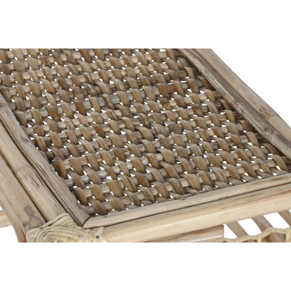 Mesa de centro Home ESPRIT Bambu natural Rattan 76 x 46 x 40 cm