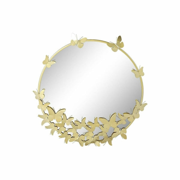 Mesa de apoio DKD Home Decor Gold* Metal Mirror 50 x 50 x 55 cm