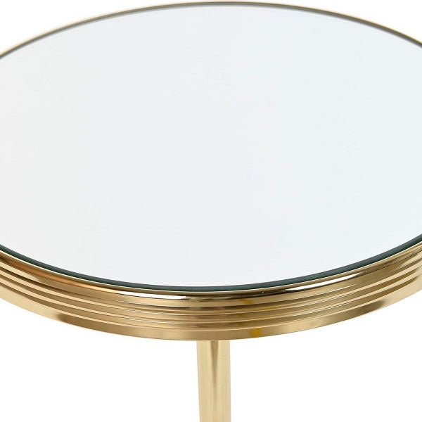 Table d'appoint DKD Home Decor Miroir Or* Laiton (42.5 x 42.5 x 49 cm)