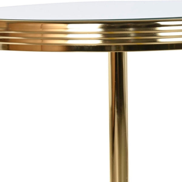 Side table DKD Home Decor Mirror Gold* Brass (42.5 x 42.5 x 49 cm)