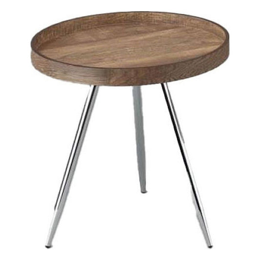 Side table DKD Home Decor Steel Wood MDF (45.8 x 45.8 x 47.5 cm)