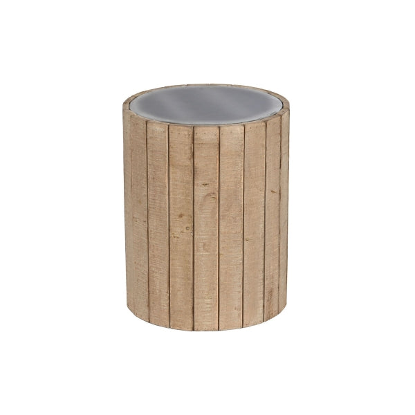 Mesa auxiliar Home ESPRIT Madera de abeto natural MDF 36 x 36 x 45 cm