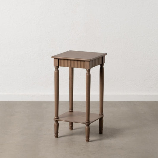 Brown side table 36 x 36 x 71 cm