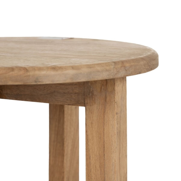 Natural side table 40 x 40 x 55 cm