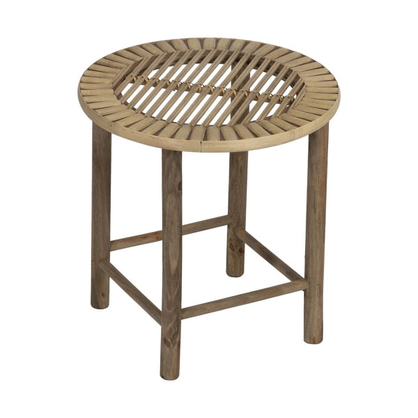 Side table Natural Bamboo 50 x 50 x 48 cm 38.5 x 38.5 x 40 cm 2 Pieces (2 Units)