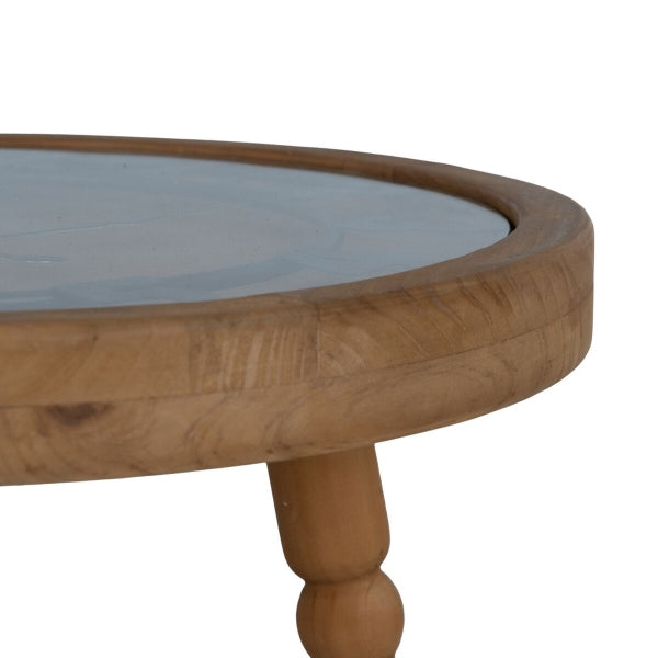 Side table Natural Fir wood 50 x 50 x 52.5 cm