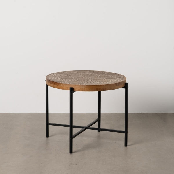 Natural Black side table