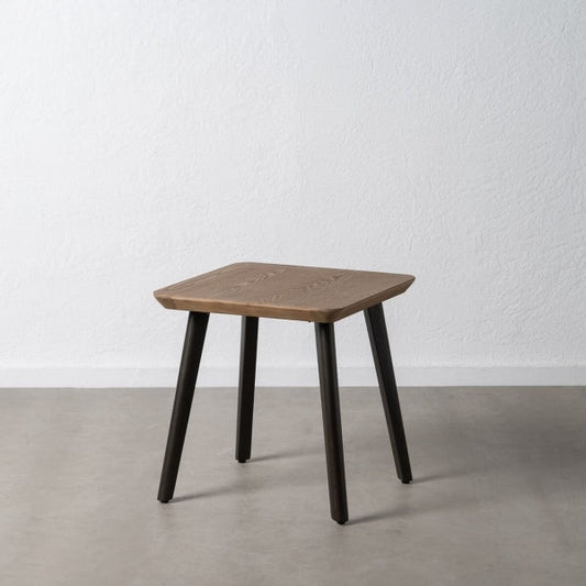 PAUL side table Black Beige Iron 58 x 58 x 60 cm