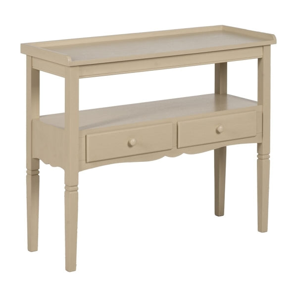 Mueble para Recibidor con Cajones Crema 90 x 33 x 75 cm