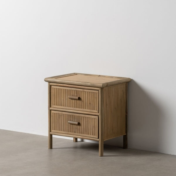 Natural Bamboo bedside table 48 x 36 x 49 cm