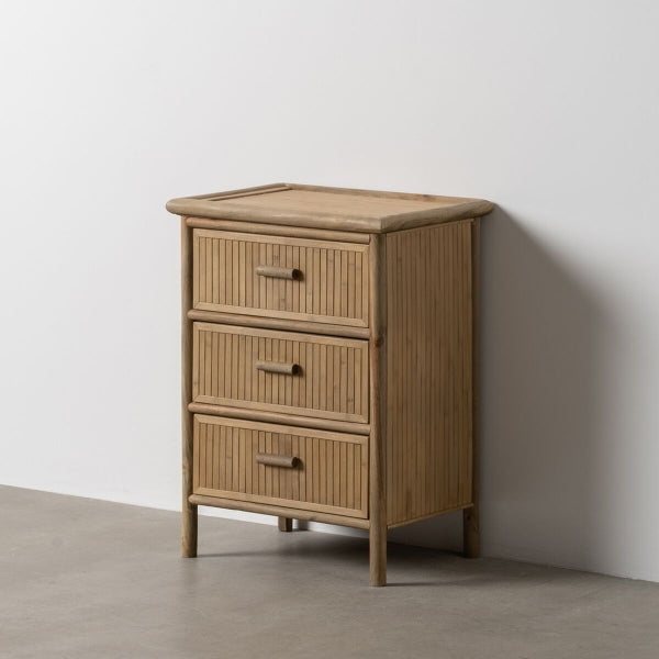 Natural Bamboo bedside table 48 x 36 x 66 cm