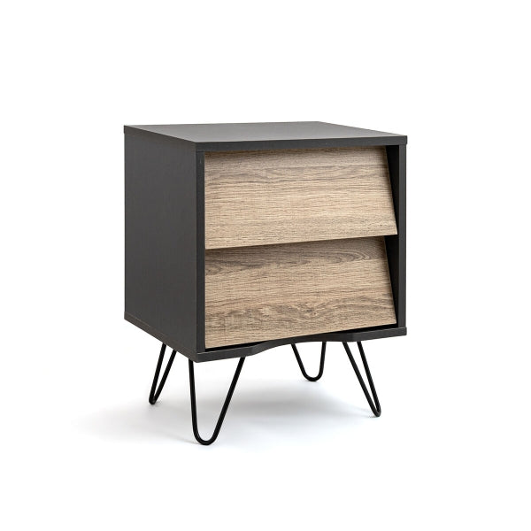 Vinthera Moa Nightstand Brown Gray 40 x 49.5 x 30 cm