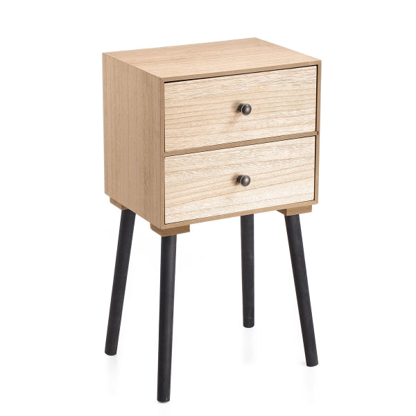 Vinthera Moa Natural Metal bedside table 35 x 26 x 65 cm