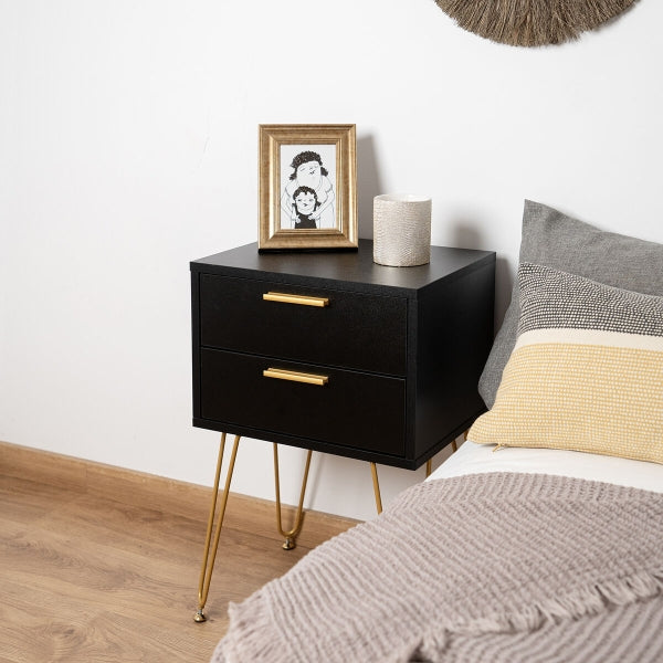 Vinthera Moa Nightstand Black Plastic 40 x 30 x 60 cm