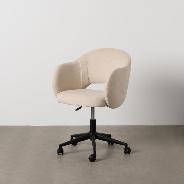 Black Cream Office Chair 56 x 56 x 85 cm