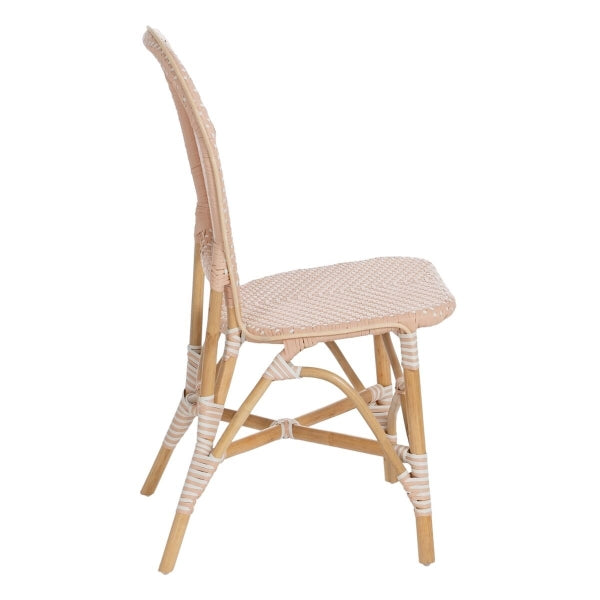 Chaise de salle à manger 47 x 54 x 93 cm Naturel Beige Rotin