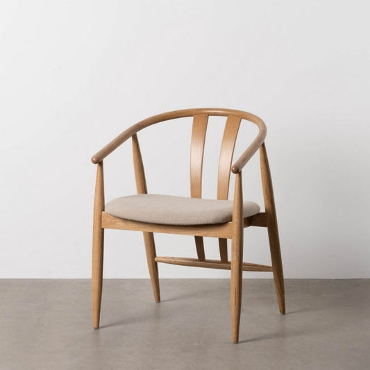 Dining Chair Natural Beige 56.5 x 57 x 76.5 cm