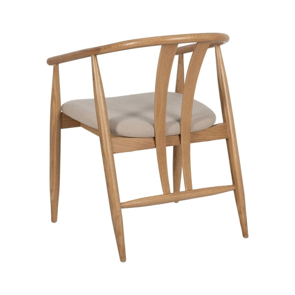 Dining Chair Natural Beige 56.5 x 57 x 76.5 cm