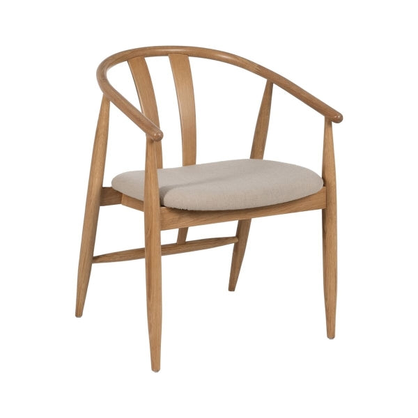 Dining Chair Natural Beige 56.5 x 57 x 76.5 cm