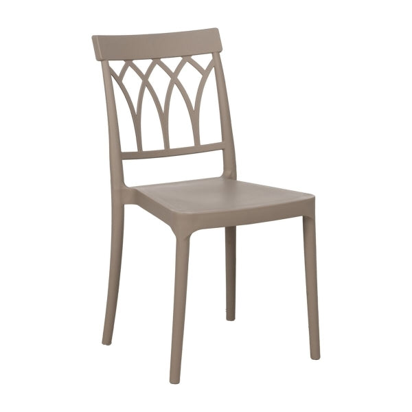 Brown Gray Dining Chair 42 x 54 x 83 cm