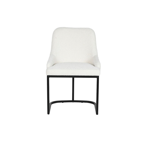 Silla de salón Home ESPRIT Blanco Negro 54 x 61 x 82,5 cm