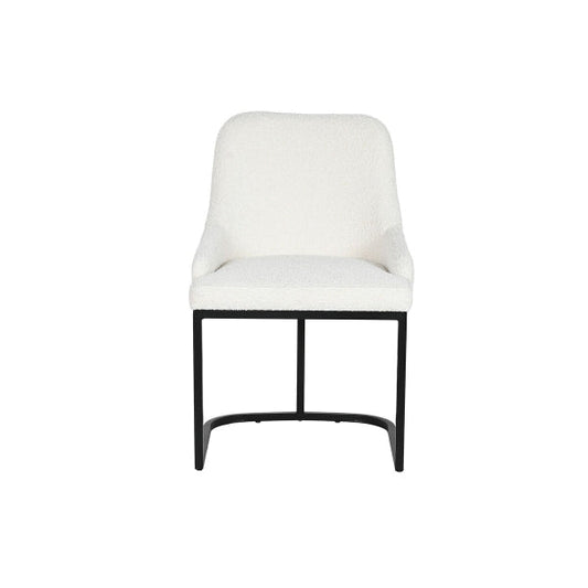 Chaise de salon Home ESPRIT Blanc Noir 54 x 61 x 82,5 cm