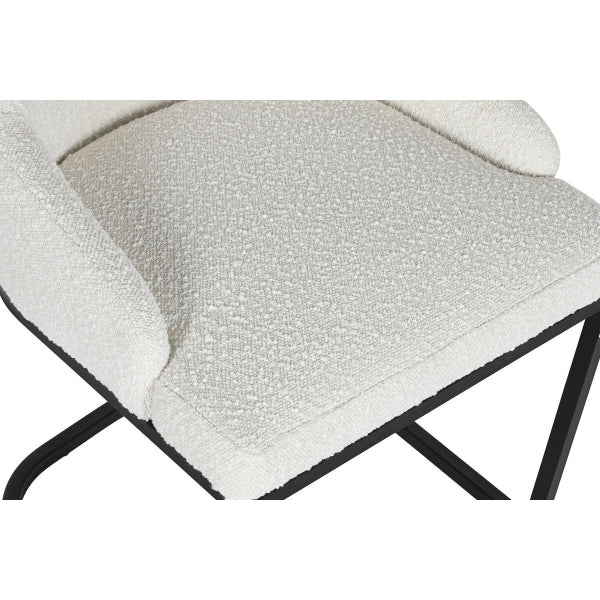 Living room chair Home ESPRIT White Black 54 x 61 x 82.5 cm