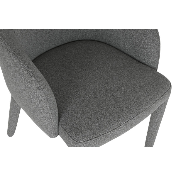 Living room chair Home ESPRIT Gray Polyester Metal 59 X 63 X 86 cm