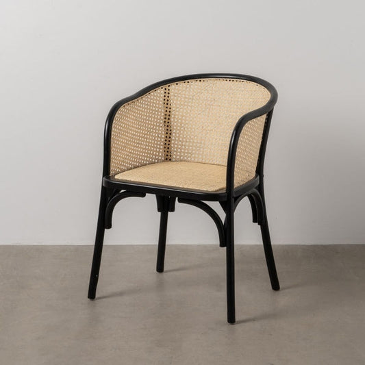 Natural Black Dining Chair 56 X 58 X 77 CM