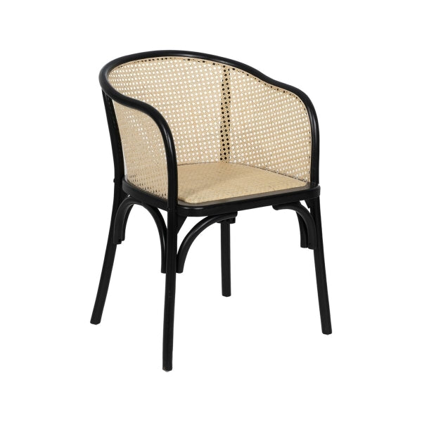 Natural Black Dining Chair 56 X 58 X 77 CM