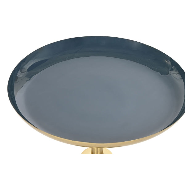 Set of 2 tables Home ESPRIT Blue Gold* 40.5 x 40.5 x 48 cm