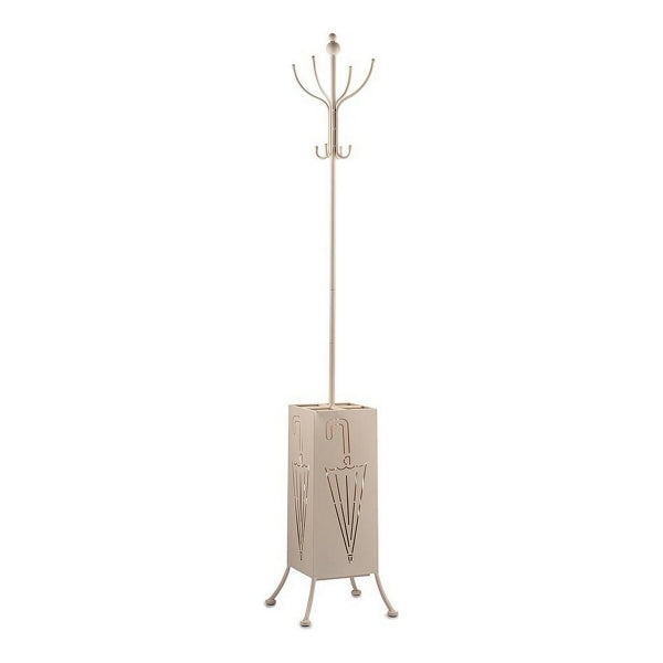 Clothes rack Umbrella stand Metal Cream (34 x 188 x 34 cm)