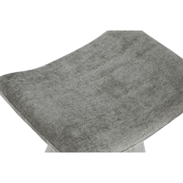 Leg Support Home ESPRIT Gray Polyester Wood MDF Modern 52 x 40 x 48.5 cm